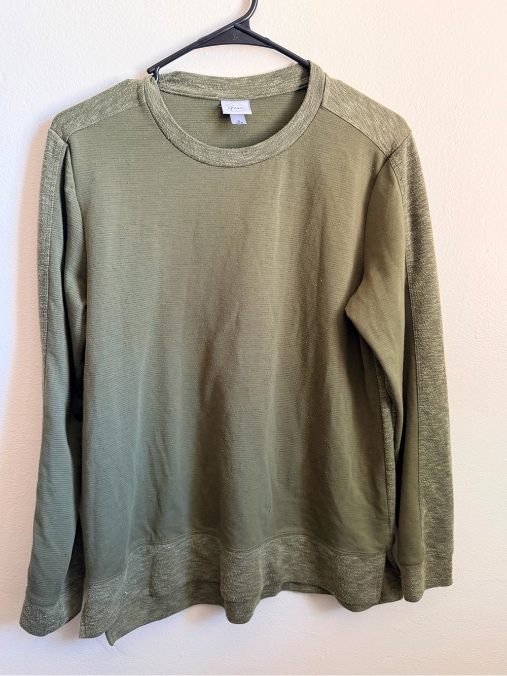 Gear For Sports Olive Green Long Sleeve Crewneck Shirt